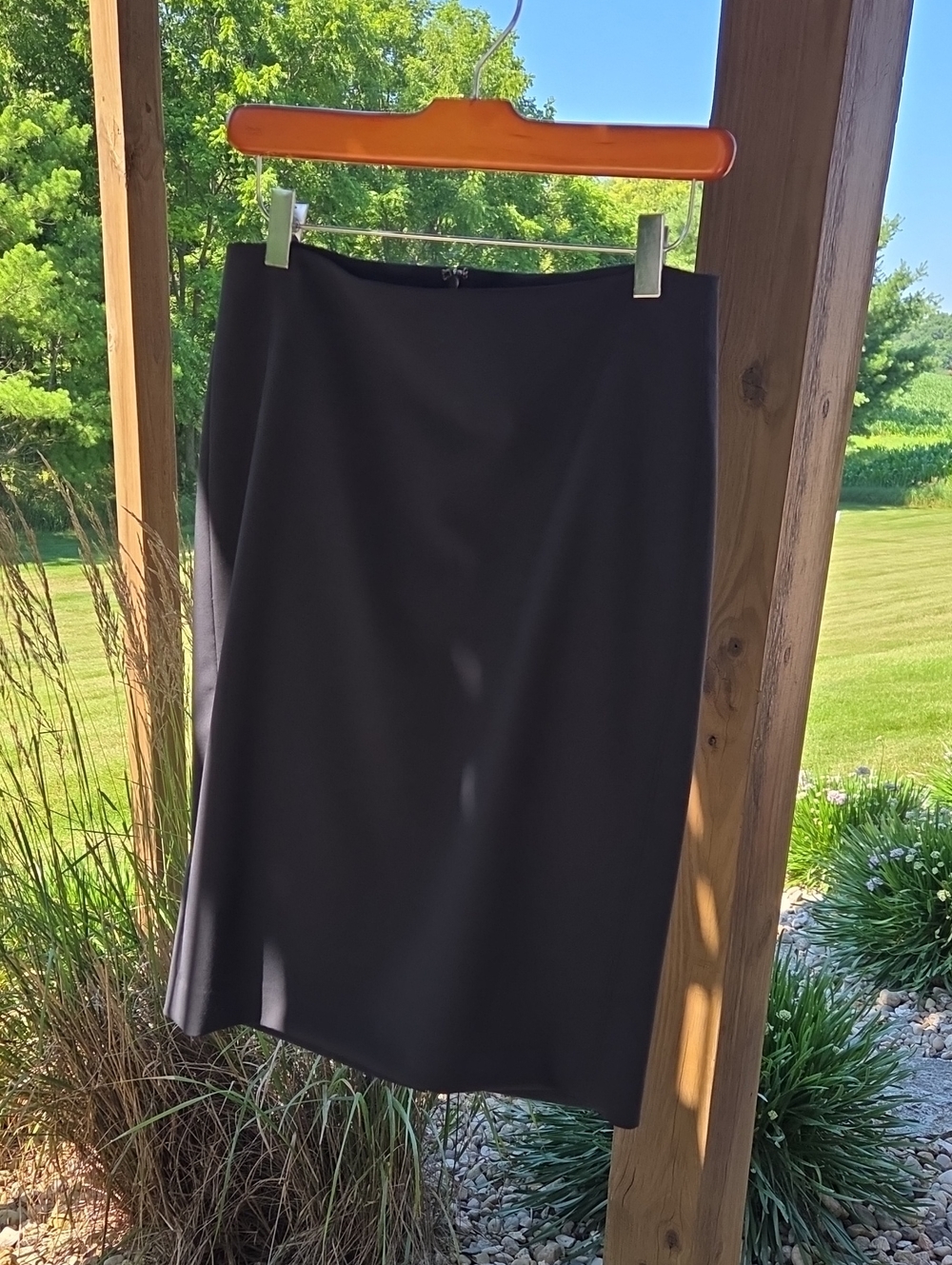 Theory Black Women's Pencil Skirt